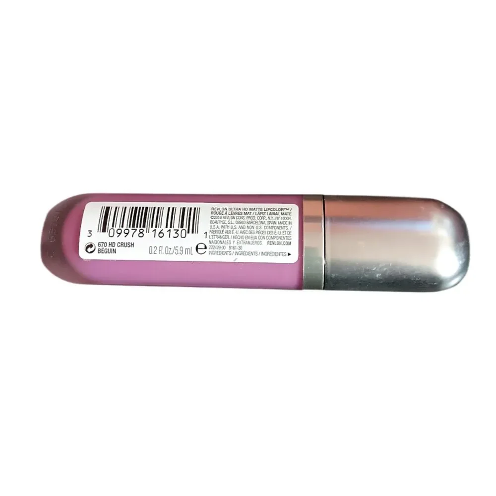 Revlon Ultra HD Matte Lipcolor 670 HD Crush 0.20 oz Soft Liquid Lipstick New